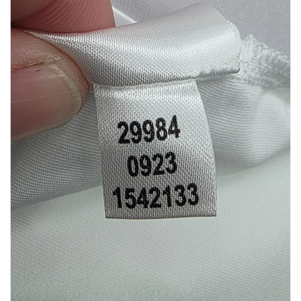 Foot Joy Mens Short-sleeve Golf Polo Shirt 2XL White Polyester NWT